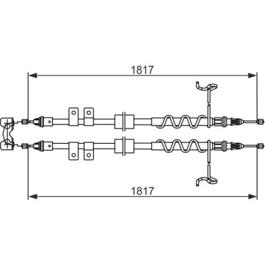 1 987 482 776 Seilzug, Feststellbremse 1 987 482 776 Seilzug, Feststellbremse