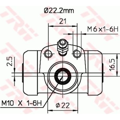 TRW | Radbremszylinder | BWH377