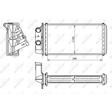 54268 Wärmetauscher, Innenraumheizung 54268 Wärmetauscher, Innenraumheizung