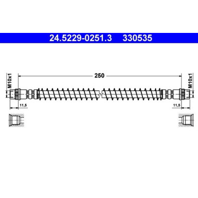 ATE | Bremsschlauch | 24.5229-0251.3