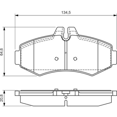 BOSCH Bremsbelagsatz, Scheibenbremse 0 986 494 013 BOSCH Bremsbelagsatz, Scheibenbremse 0 986 494 013