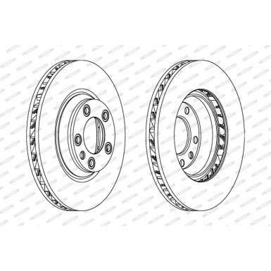 Ferodo | Bremsscheibe | DDF1408RC-1