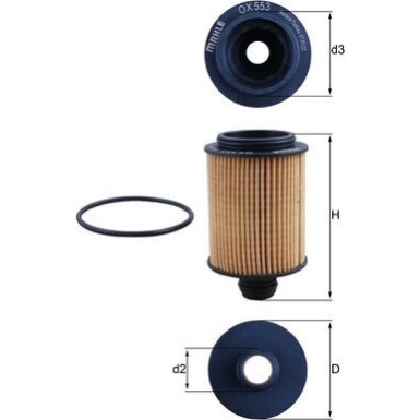 Knecht | Ölfilter | OX 553D