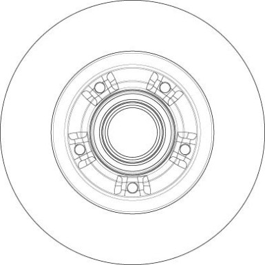 Bremsscheibe TRW SINGLE DF6203BS