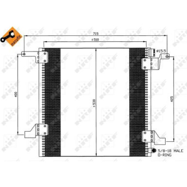 35579 Kondensator, Klimaanlage EASY FIT