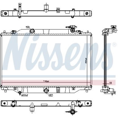 Nissens | Kühler, Motorkühlung | 606698