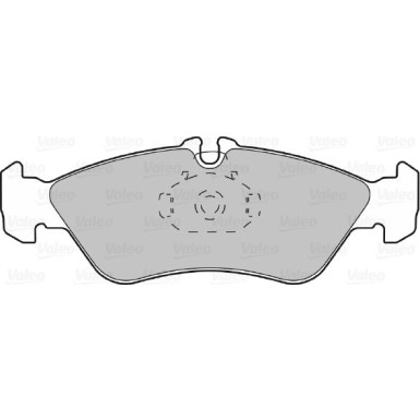 Valeo | Bremsbelagsatz, Scheibenbremse | 598046