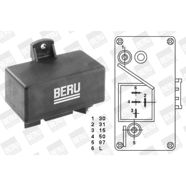 BorgWarner (BERU) | Relais, Glühanlage | GR065
