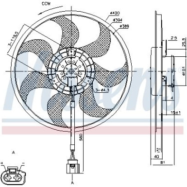 85805 Lüfter, Motorkühlung