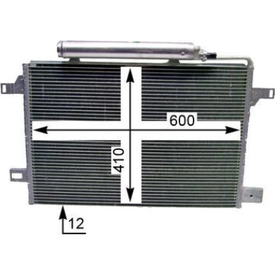 AC 369 000P Kondensator, Klimaanlage BEHR *** PREMIUM LINE ***