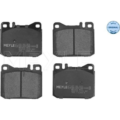 Meyle Bremsbelagsatz, Scheibenbremse MEYLE-ORIGINAL: True to OE 025 203 9215