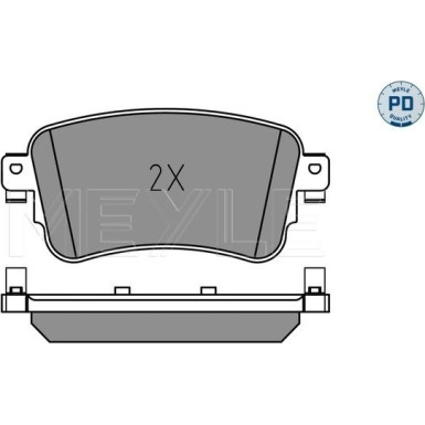 Meyle Bremsbelagsatz, Scheibenbremse MEYLE-PD: Advanced performance and design 025 225 8818/PD