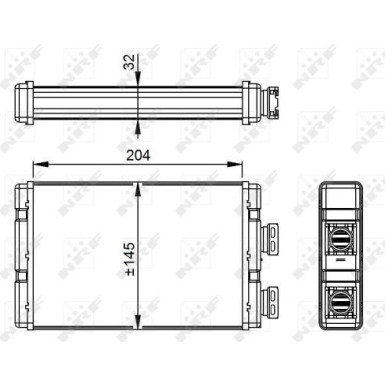 54295 Wärmetauscher, Innenraumheizung