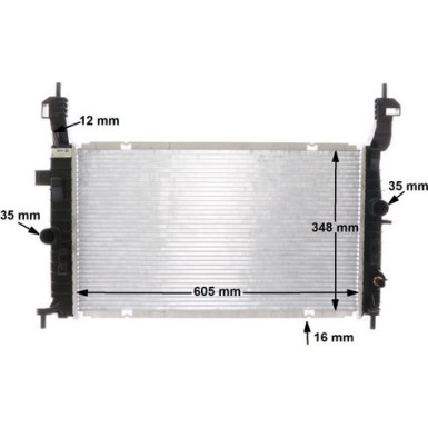 Mahle | Kühler, Motorkühlung | CR 2120 000S
