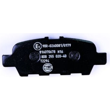 Hella | Bremsbelagsatz, Scheibenbremse | 8DB 355 020-401