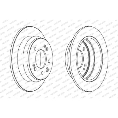 Ferodo Bremsscheibe PREMIER Coat+ disc DDF1618C