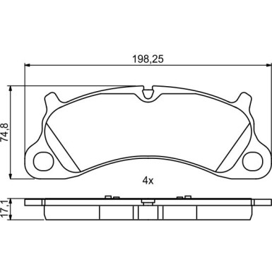 0 986 494 806 Bremsbelagsatz, Scheibenbremse