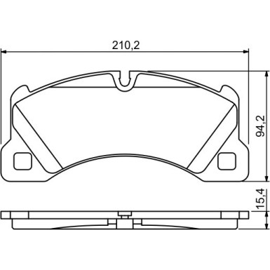 0 986 494 206 Bremsbelagsatz, Scheibenbremse