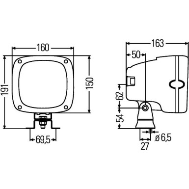 Hella | Arbeitsscheinwerfer | 1GA 996 142-141