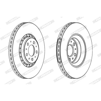 Ferodo | Bremsscheibe | DDF1371C-1