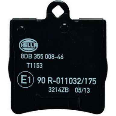 Hella | Bremsbelagsatz, Scheibenbremse | 8DB 355 008-461