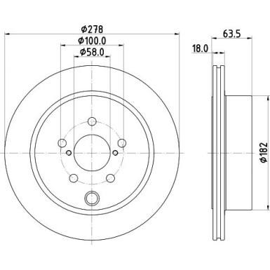 Hella | Bremsscheibe | 8DD 355 123-101