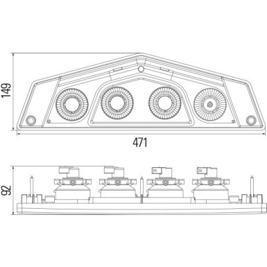 Hella | Heckleuchte | 2VP 012 570-181