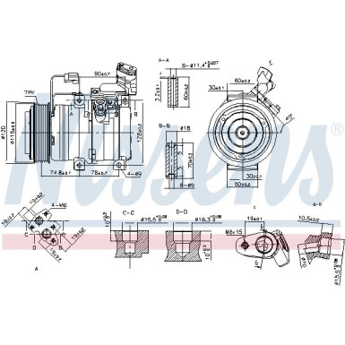 Nissens | Kompressor, Klimaanlage | 89586