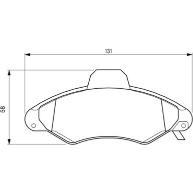 0 986 424 644 Bremsbelagsatz, Scheibenbremse