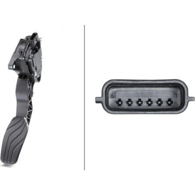 Hella | Sensor, Fahrpedalstellung | 6PV 009 978-761