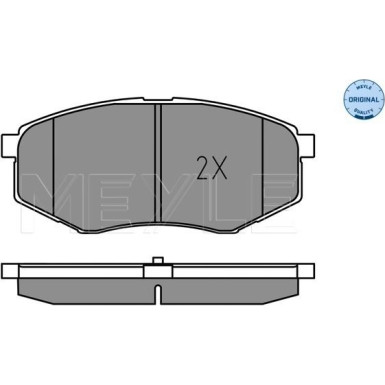 025 251 8718 Bremsbelagsatz, Scheibenbremse MEYLE-ORIGINAL: True to OE.
