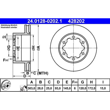 24.0128-0202.1 Bremsscheibe 24.0128-0202.1 Bremsscheibe