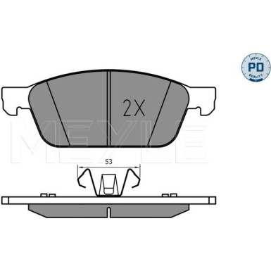 Meyle Bremsbelagsatz, Scheibenbremse MEYLE-PD: Advanced performance and design 025 255 5518/PD