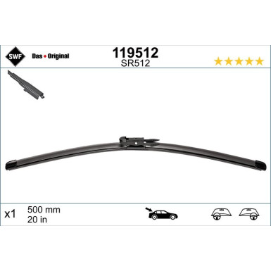 SWF Wischblatt Scheibenwischer DAS ORIGINAL REAR 119512