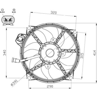 47965 Lüfter, Motorkühlung 47965 Lüfter, Motorkühlung