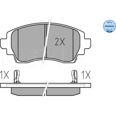 Meyle Bremsbelagsatz, Scheibenbremse MEYLE-ORIGINAL: True to OE 025 230 8818/W