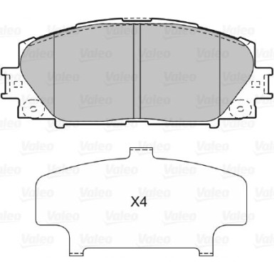 598896 Bremsbelagsatz, Scheibenbremse