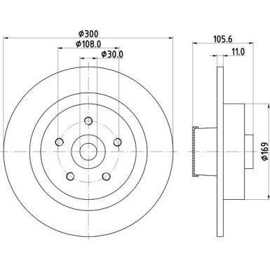 Hella | Bremsscheibe | 8DD 355 123-441
