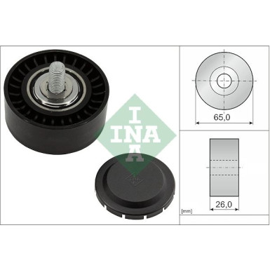 INA | Umlenk-/Führungsrolle, Keilrippenriemen | 532 1113 10