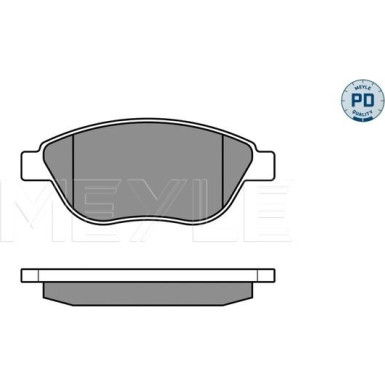 025 239 8119/PD Bremsbelagsatz, Scheibenbremse MEYLE-PD: Advanced performance and design.