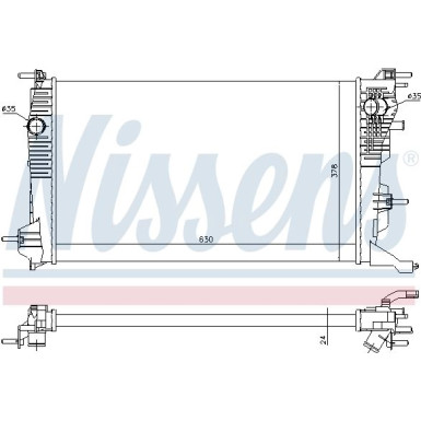 Nissens | Kühler, Motorkühlung | 637647