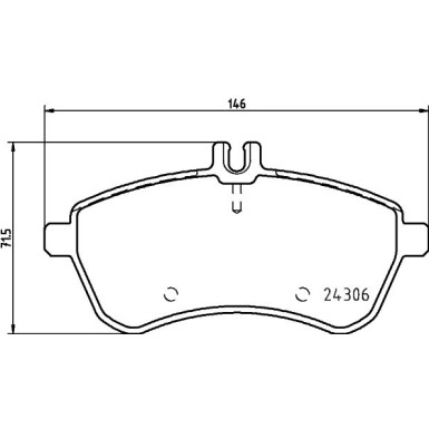Hella Pagid | Bremsbelagsatz, Scheibenbremse | 8DB 355 012-601