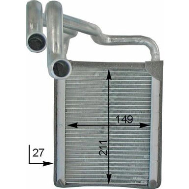 Mahle | Wärmetauscher, Innenraumheizung | AH 203 000P