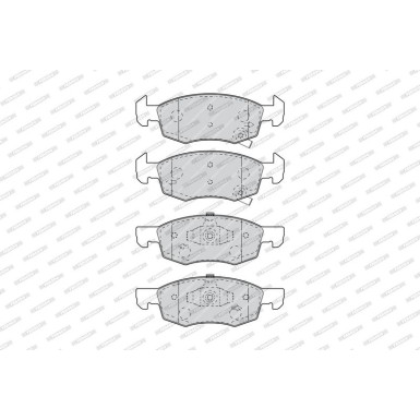 Ferodo | Bremsbelagsatz, Scheibenbremse | FDB4866