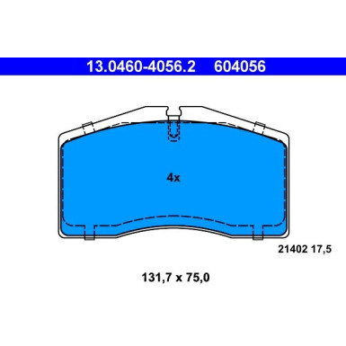 13.0460-4056.2 Bremsbelagsatz, Scheibenbremse