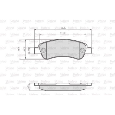 872465 Bremsbelagsatz, Scheibenbremse OPTIPACK for LCV