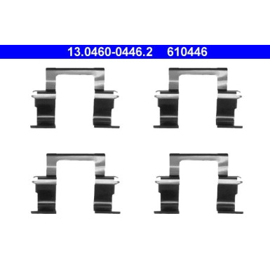 ATE | Zubehörsatz, Scheibenbremsbelag | 13.0460-0446.2
