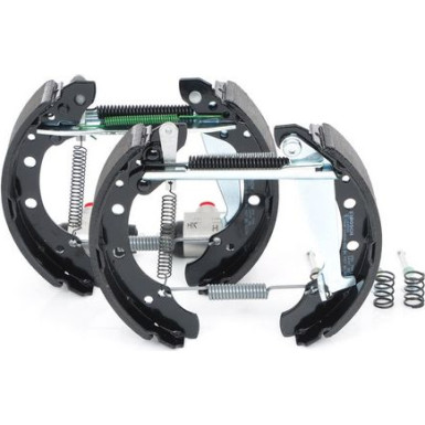 BOSCH 0 204 114 690 Bremsbackensatz, Trommelbremse mit Zubehör, mit Radbremszylinder