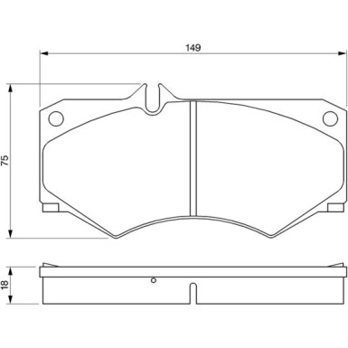 0 986 467 841 Bremsbelagsatz, Scheibenbremse