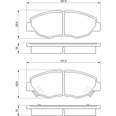 0 986 461 124 Bremsbelagsatz, Scheibenbremse